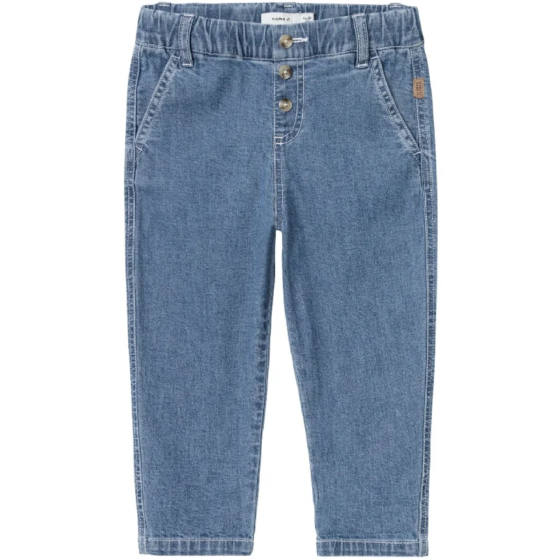 Overalls Jeans for Workwear -Name It Medium Blue Denim Ben Tapered Jeans