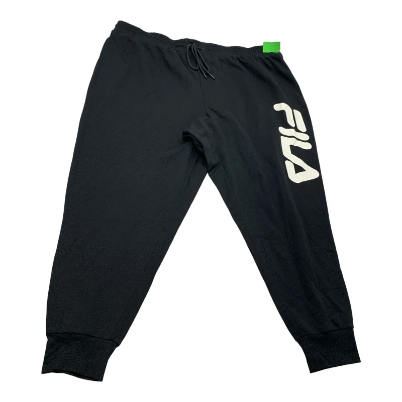 Camouflage cargo pants for hunting trip needs -Pants Lounge By Fila In Black, Size: 3x