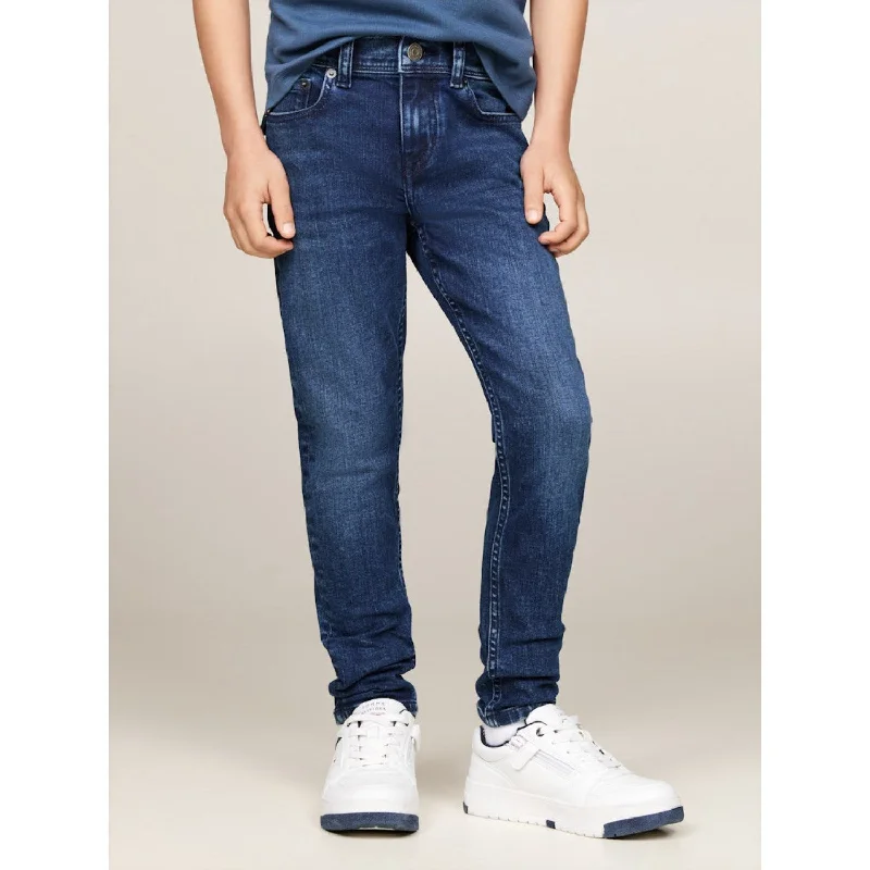 Sustainable Jeans for Eco -Tommy Hilfiger Coralblue Scanton Y Denim Slim Jeans