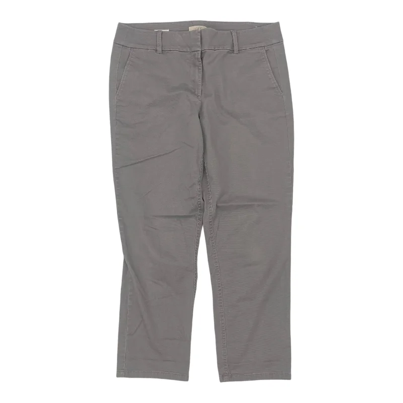 Casual drawstring pants for effortless home relaxation -Pants Chinos & Khakis By Loft In Grey, Size:12