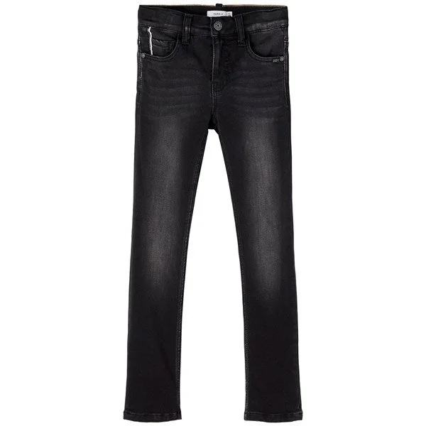 Jean Skirts for Feminine -Name it Black Denim Theo NOOS Jeans