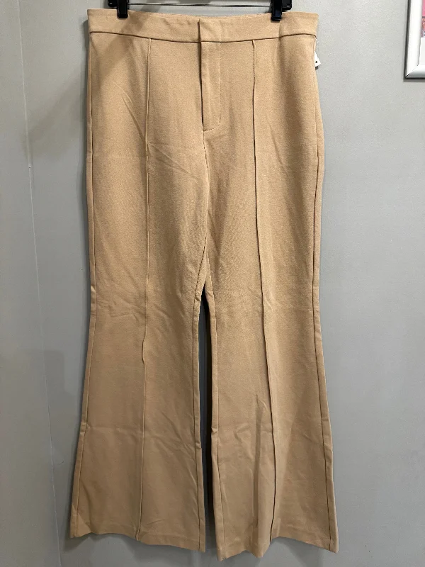 Stretchy skinny pants for figure-hugging appeal -Pants Dress By A New Day In Tan, Size: 16