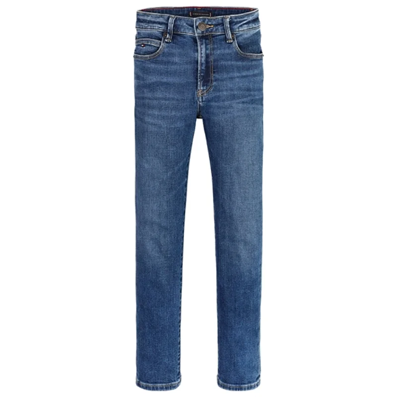 Relaxed Jeans for Comfortable -Tommy Hilfiger Modern Straight Pants Mediumusedstr