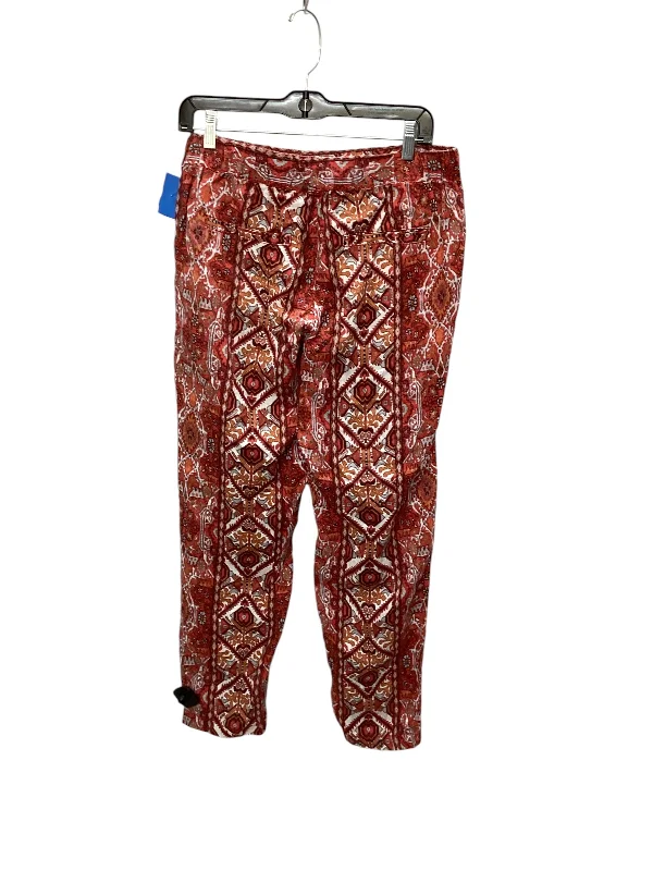 Breathable chino pants for warm climate comfort -Pants Linen By Rachel Zoe In Multi-colored, Size: S