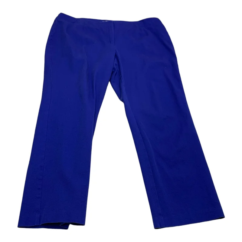 Multi-pocket pants for organized travel convenience -Pants Other By Chicos In Blue, Size: Xl