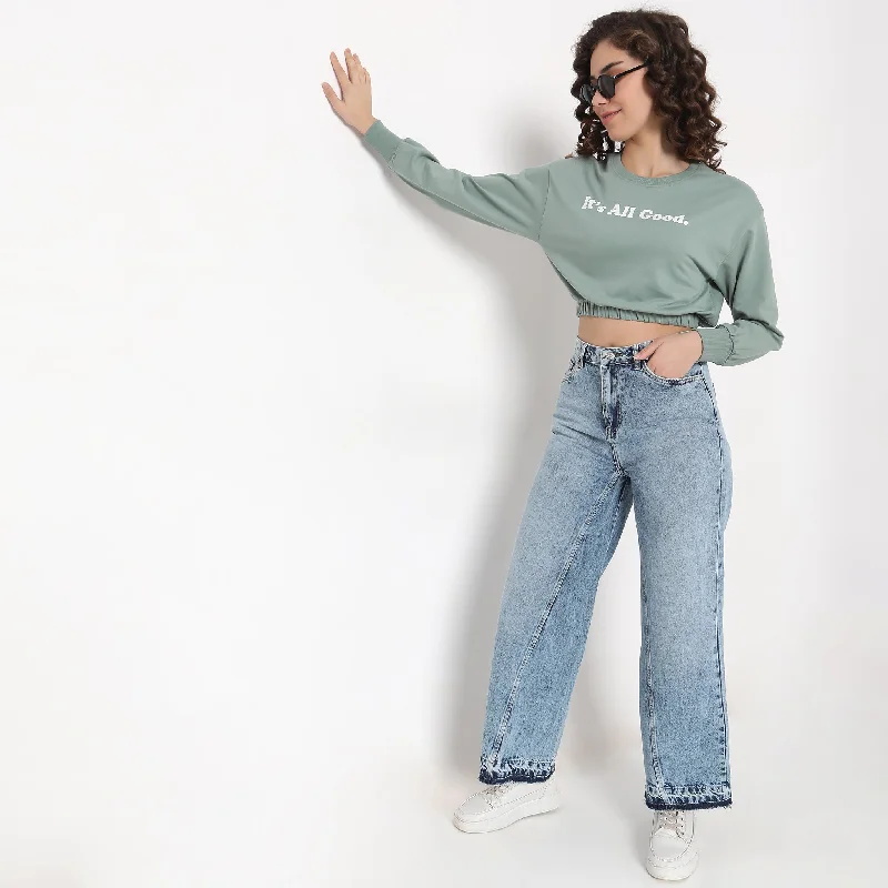 Mom Jeans for Vintage Appeal -Flare Fit High Rise Jeans