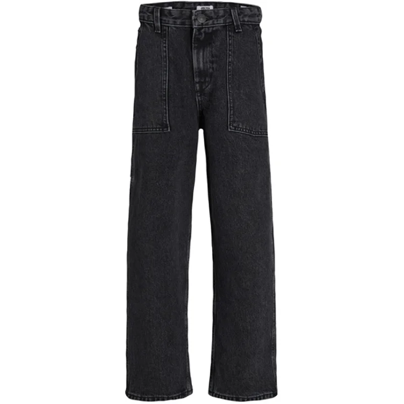 Skinny Jeans for Slim Fit -Jack & Jones Junior Black Denim Chris Utility 823 Pants