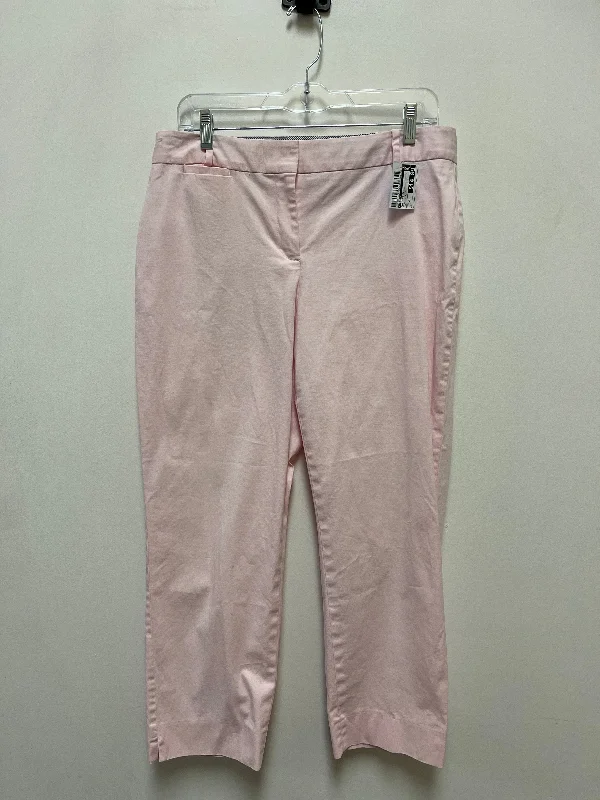 Warm flannel pants for chilly morning lounging -Pants Other By Talbots In Pink, Size: 10