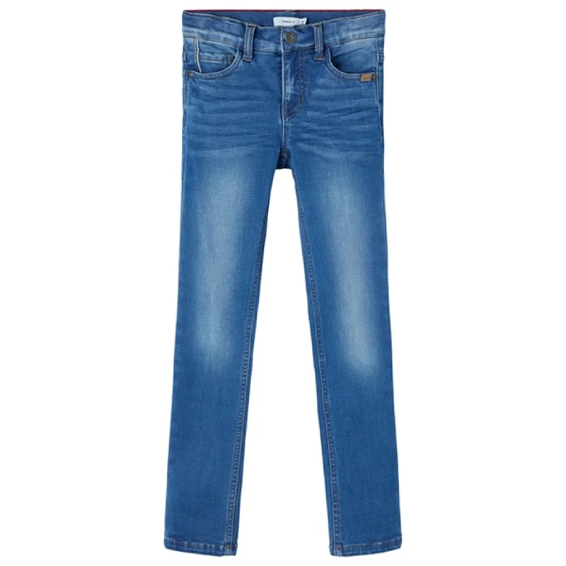 Ripped Jeans for Trendy Look -Name it Medium Blue Denim Theo NOOS Jeans