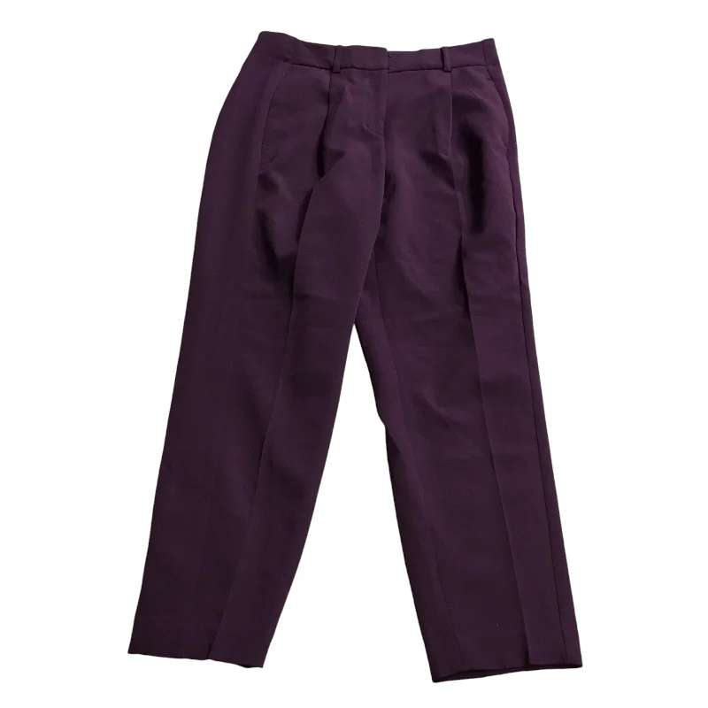 Relaxed fit pants for laid-back comfort wear -Pants Dress By Express In Purple, Size: 8