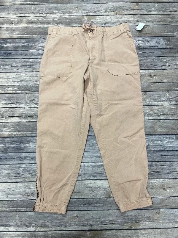 Stretch corduroy pants for cozy fall fashion -Pants Joggers By Sonoma In Peach, Size: Xl