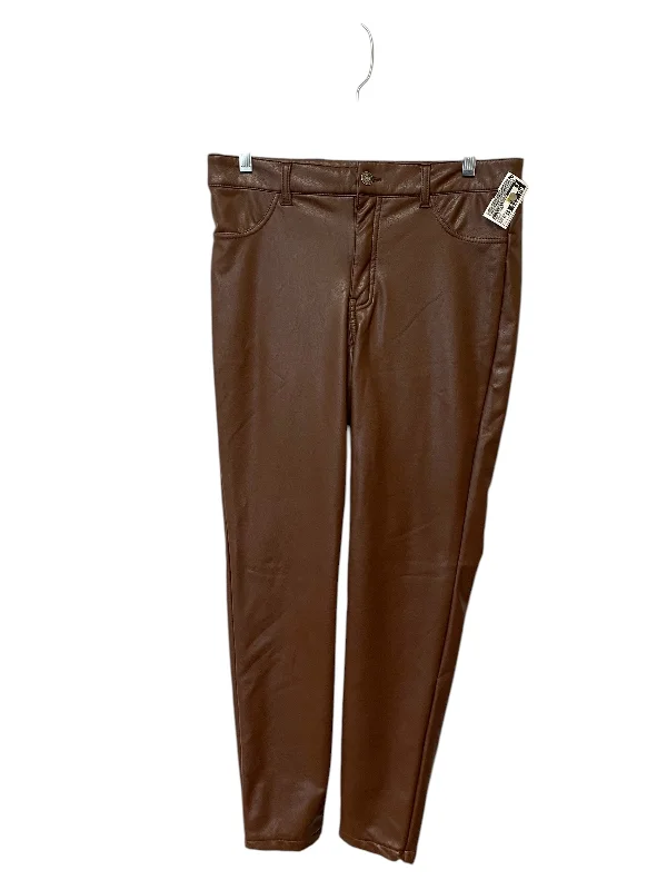 Stylish wide-leg pants for bold evening looks -Pants Other By Clothes Mentor In Brown, Size: 10