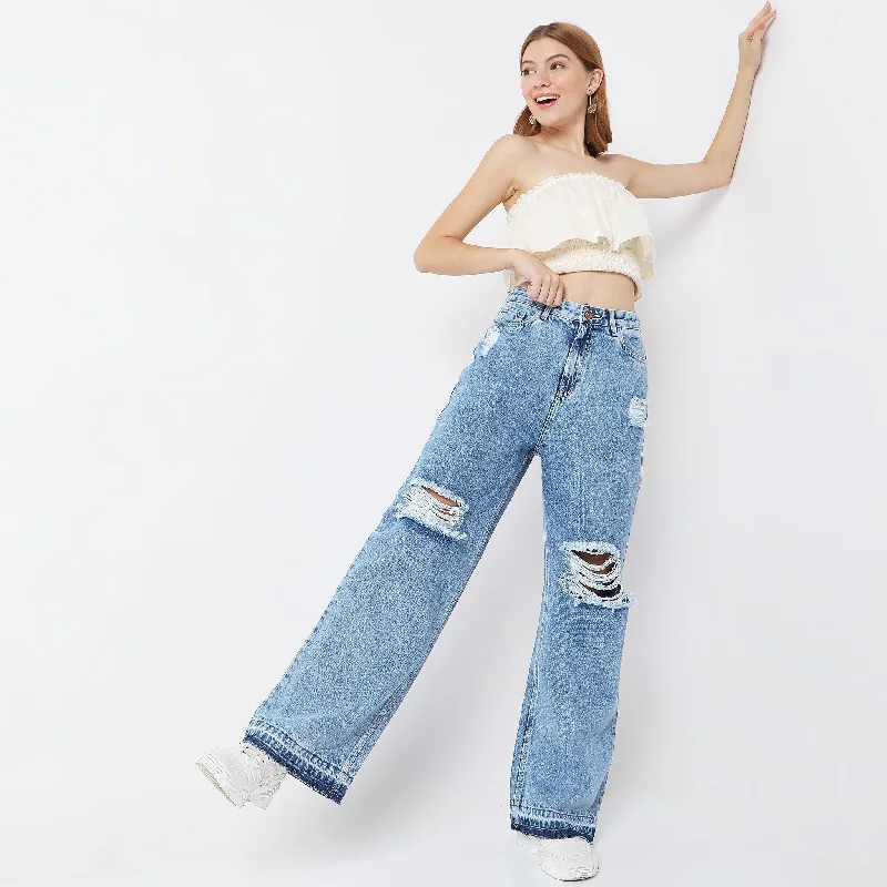 Travel Jeans for On-the-go -Flare Fit Jeans