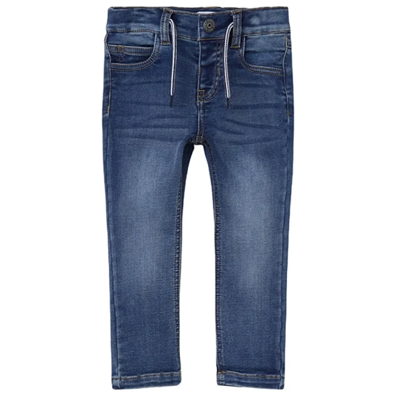 Side Pocket Jeans for Extra -Name it Dark Blue Denim Silas Slim Jeans