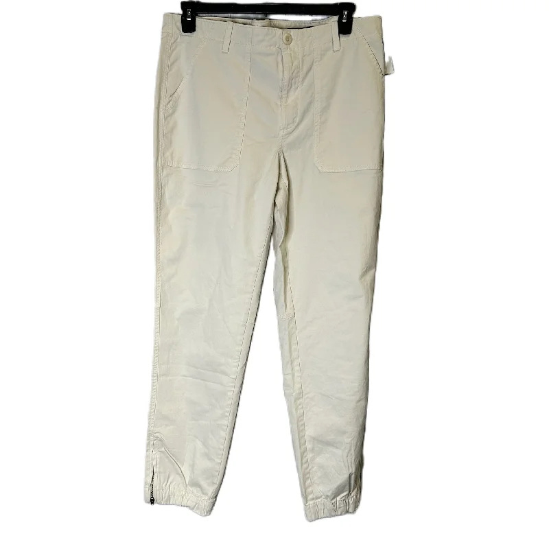 Vintage denim pants for timeless rugged style -Pants Chinos & Khakis By Banana Republic In Cream, Size: 16Long