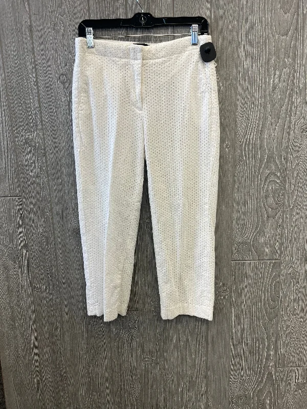 Breathable linen pants for hot summer days -Pants Cropped By J. Crew In White, Size: 4