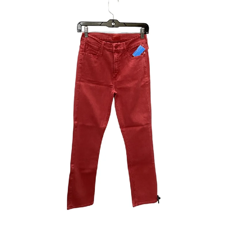 Rugged outdoor pants for mountain climbing strength -Pants Other By Mother In Red Denim, Size: 2