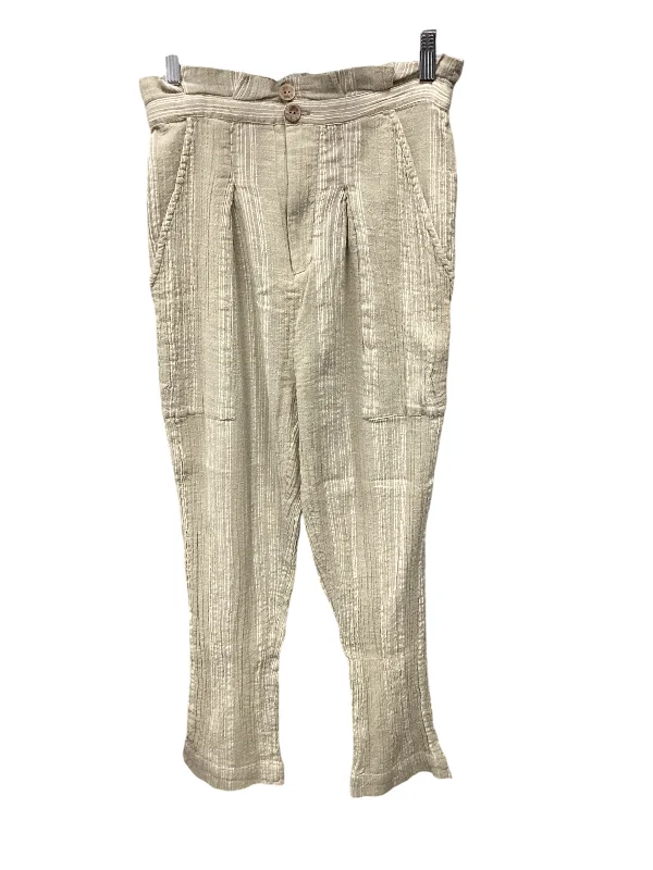 Warm flannel pants for chilly morning lounging -Pants Lounge By Free People In Green, Size: Xs