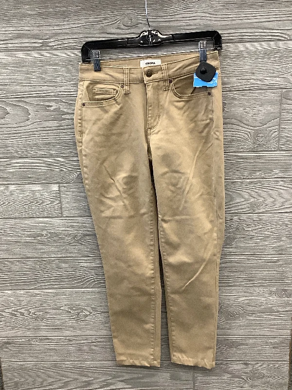 Relaxed cotton pants for breezy casual days -Pants Chinos & Khakis By Sonoma In Tan, Size: 2