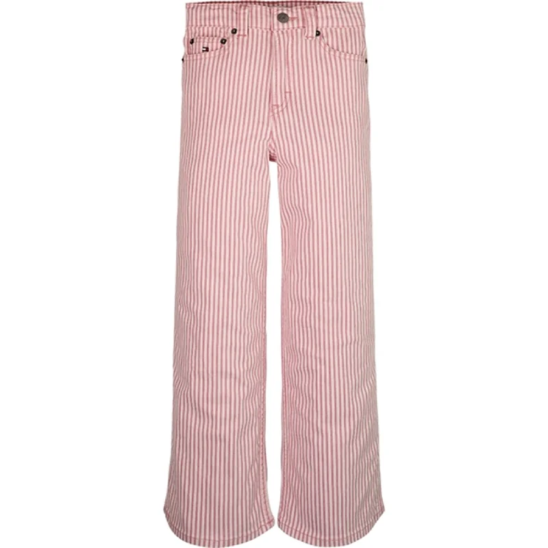 Designer Jeans for Luxury -Tommy Hilfiger Mabel Railroad Stripe Jeans Pinkstripe