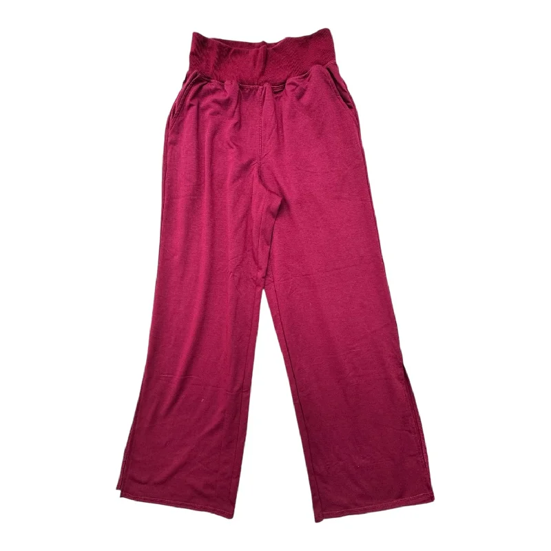 Stretch twill pants for flexible office comfort -Pants Lounge By ADORE ME In Red, Size: S