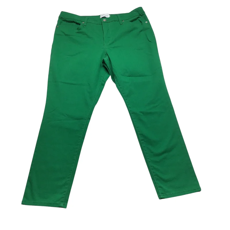 Slim-fit chinos for modern business casual -Pants Other By Crown And Ivy In Green, Size: 14