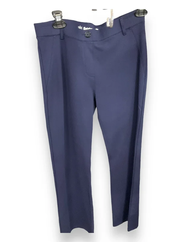 Soft cotton pants for sensitive skin comfort -Pants Work/dress By Betabrand In Navy, Size: 8