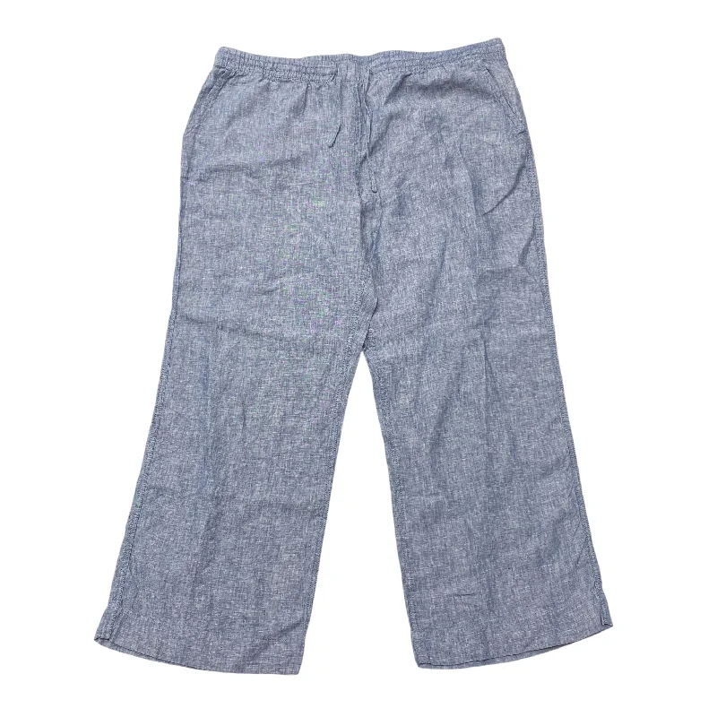 Cozy fleece pants for cold winter nights -Pants Linen By L.l. Bean In Blue, Size: 3x