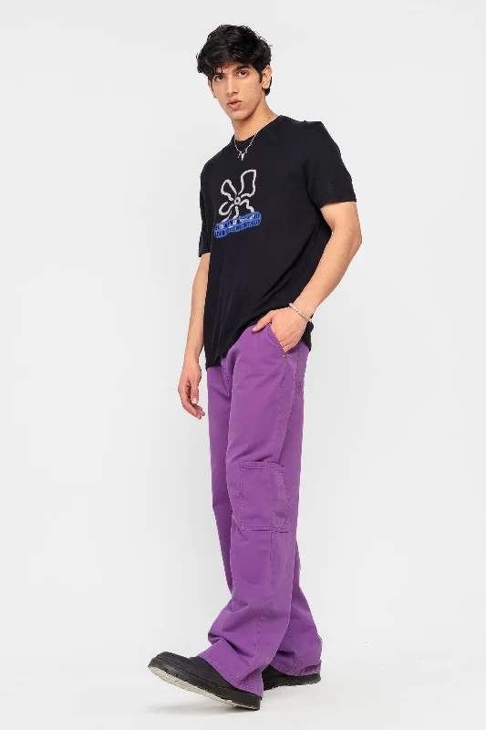 High-end Jeans for Exclusivity -Lilac Men's Cargo Jeans