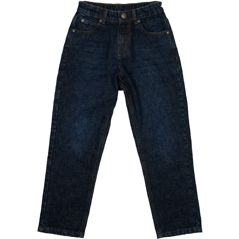 Bermuda Shorts Jeans for Modesty -The New Dark Blue Denim Marchall Loose Fit Jeans