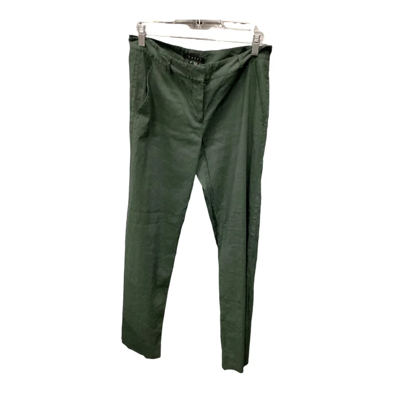 Stylish cropped pants for warm season trends -Pants Wide Leg By Theory In Green, Size: 6