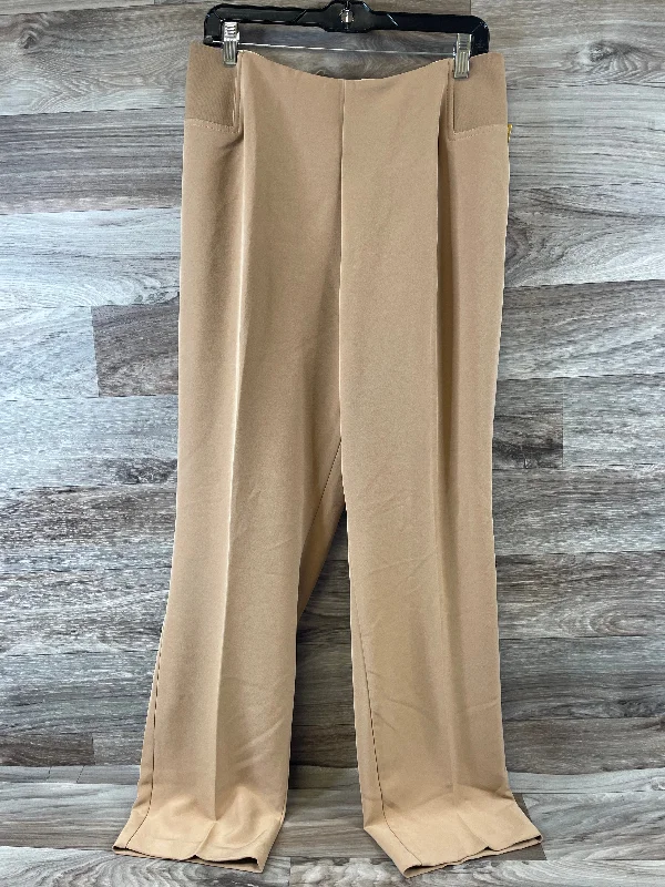 Retro bell-bottom pants for 70s-inspired fashion -Pants Other By Clothes Mentor In Tan, Size: 22