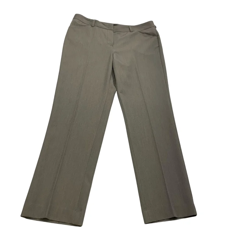 Stylish wide-leg pants for bold evening looks -Pants Cargo & Utility By Sharagano In Brown, Size: 10petite