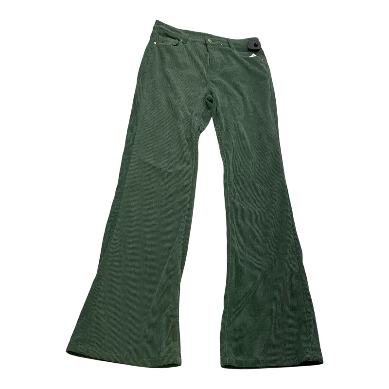 Elegant satin pants for formal dinner attire -Pants Other By Shein In Green, Size: Large