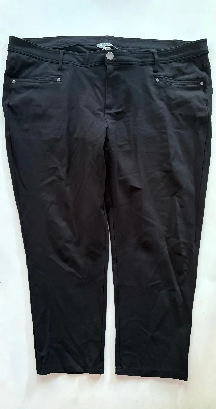 Quick-dry cargo pants for fishing trip practicality -Pants Chinos & Khakis By Cj Banks In Black, Size: 22