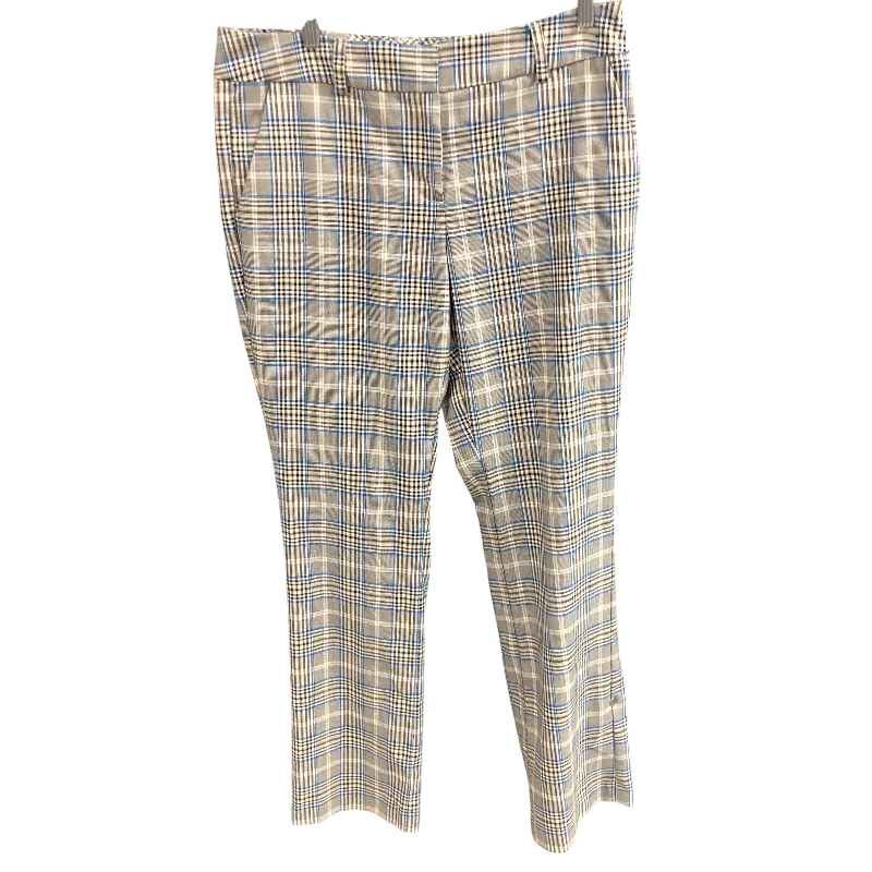 Breathable linen pants for hot summer days -Pants Dress By New York And Co In Plaid Pattern, Size: 10