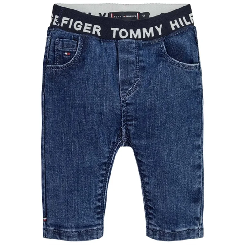 Low Waisted Jeans for Casual -Tommy Hilfiger Baby Pants Denim Medium