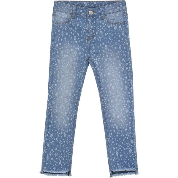 Club Jeans for Social -Minymo China Blue Pants AOP Denim