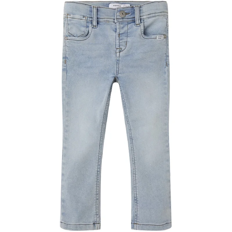 Club Jeans for Social -Name It Light Blue Bleached Denim Silas Slim Sweat Jeans Noos