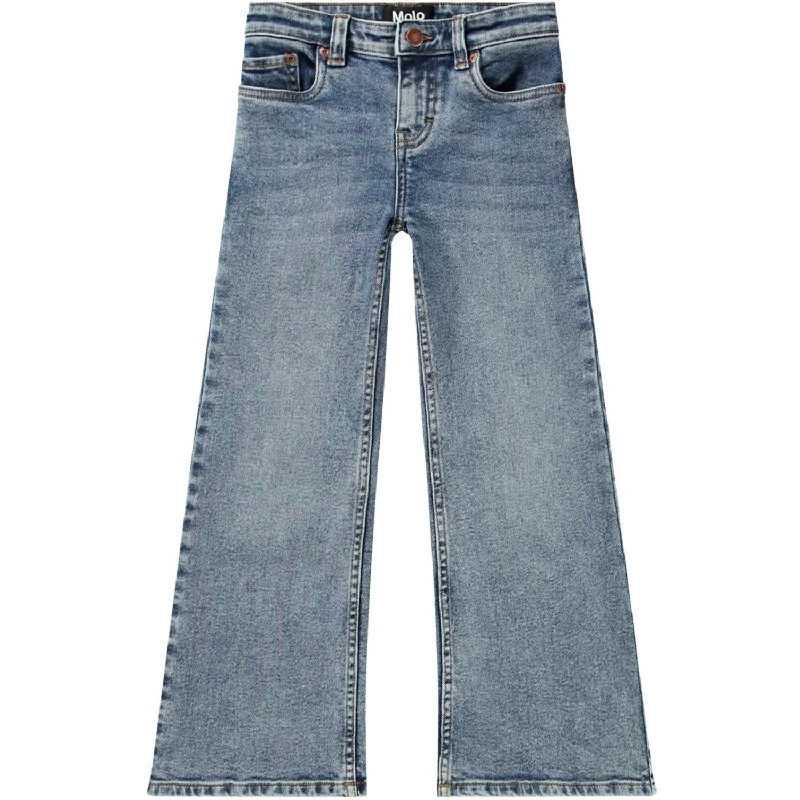 Relaxed Jeans for Comfortable -Molo Worn Denim Asta Pants