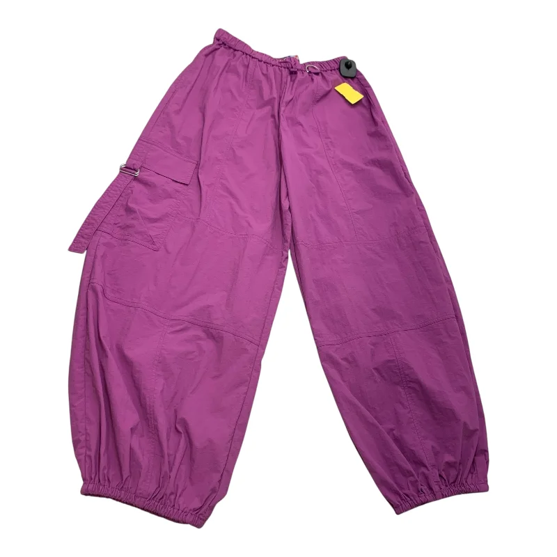 Breathable cotton pants for all-day summer ease -Pants Cargo & Utility By Urban Outfitters In Purple, Size: M