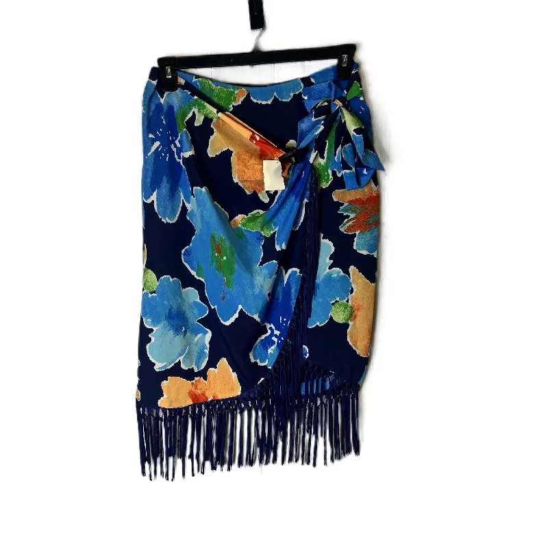 Bold skirts with vibrant tropical prints -Skirt Mini & Short By Lauren Brooke In Blue, Size: 2