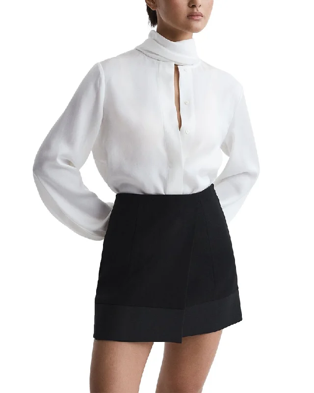 Leather Short Skirts for Edgy -Reiss Ruby Skirt