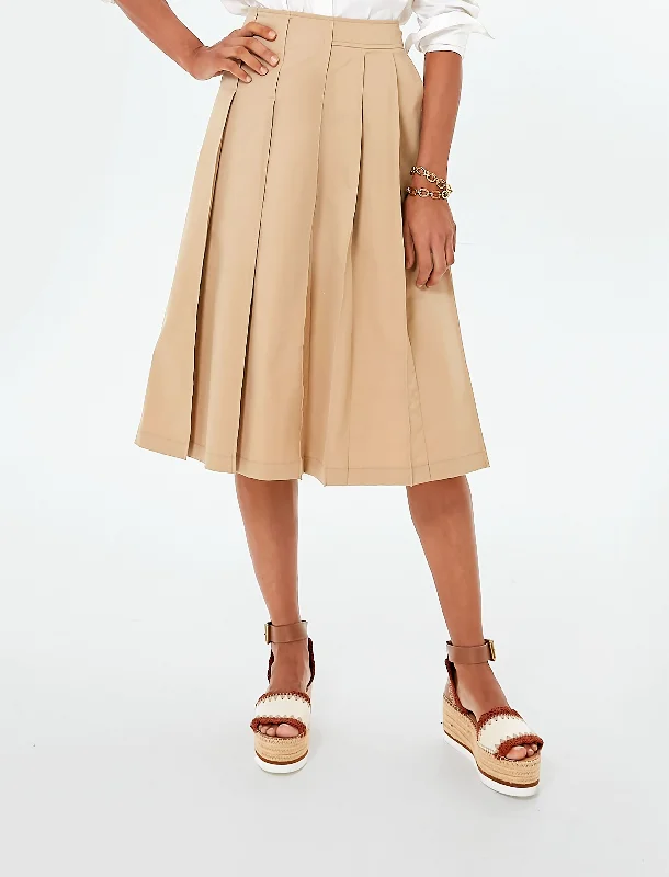 Stretchy skirts for all-day wear comfort -Natural Calta Skirt