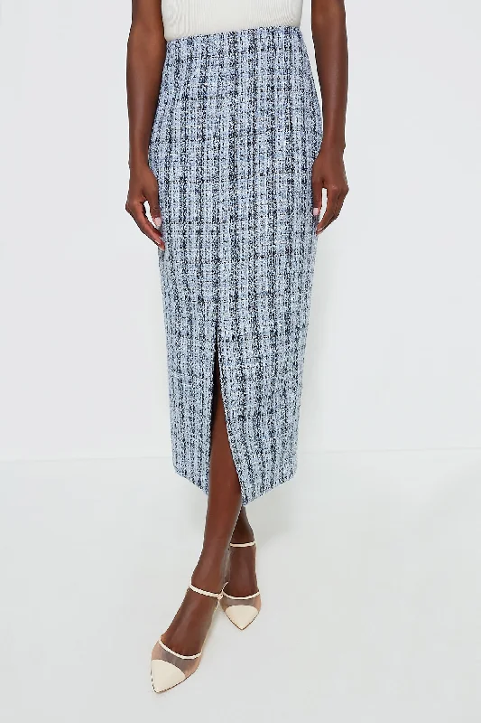 Patterned midi skirts for eye-catching style -Dorset Tweed Cynthia Skirt