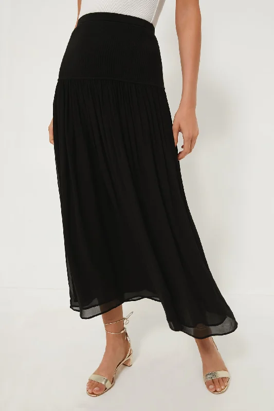 Pleated skirts for sophisticated evening wear -Noir Miya Skirt