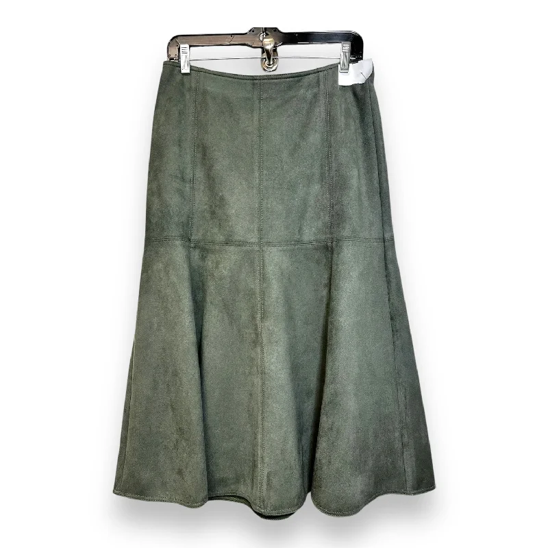 Ruffled skirts for feminine playful charm -Skirt Maxi By Ann Taylor In Green, Size: 4