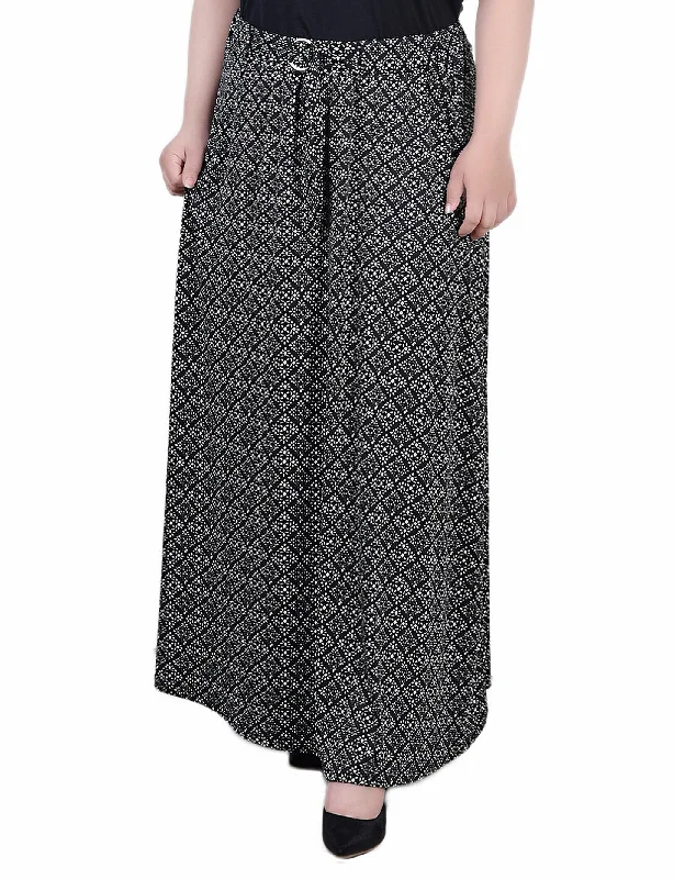 High-waisted denim skirts for cool lift -Plus Size Maxi Length Skirt