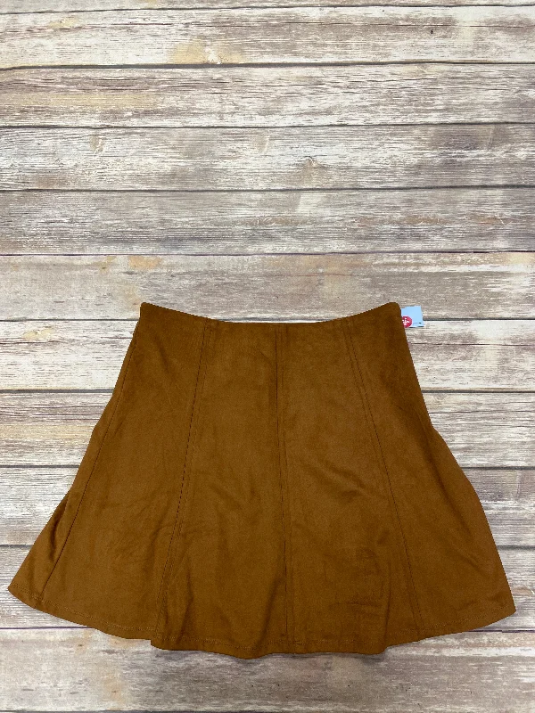 Flowy maxi skirts for breezy summer style -Skirt Midi By Loft In Brown, Size: 8