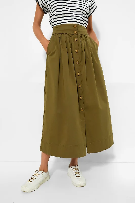 Classic black skirts for versatile outfit pairing -Safari Darja Midi Skirt